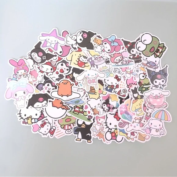 Sanrio Colorful Character Stickers 250 Count NWT - Picture 2 of 8
